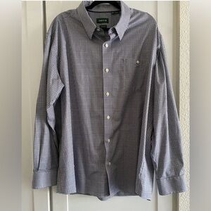 Orvis Mens Check Shirt XXL Classic Fit Wrinkle Free Shirt